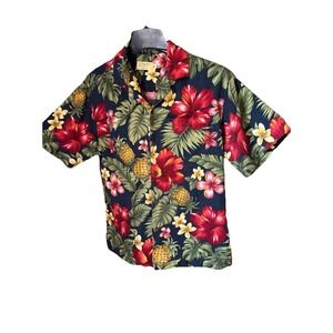 VTG Hawaiian Shirt‎ Newt At The Royal Honolulu Short Sleeves XS Tropical Beach
